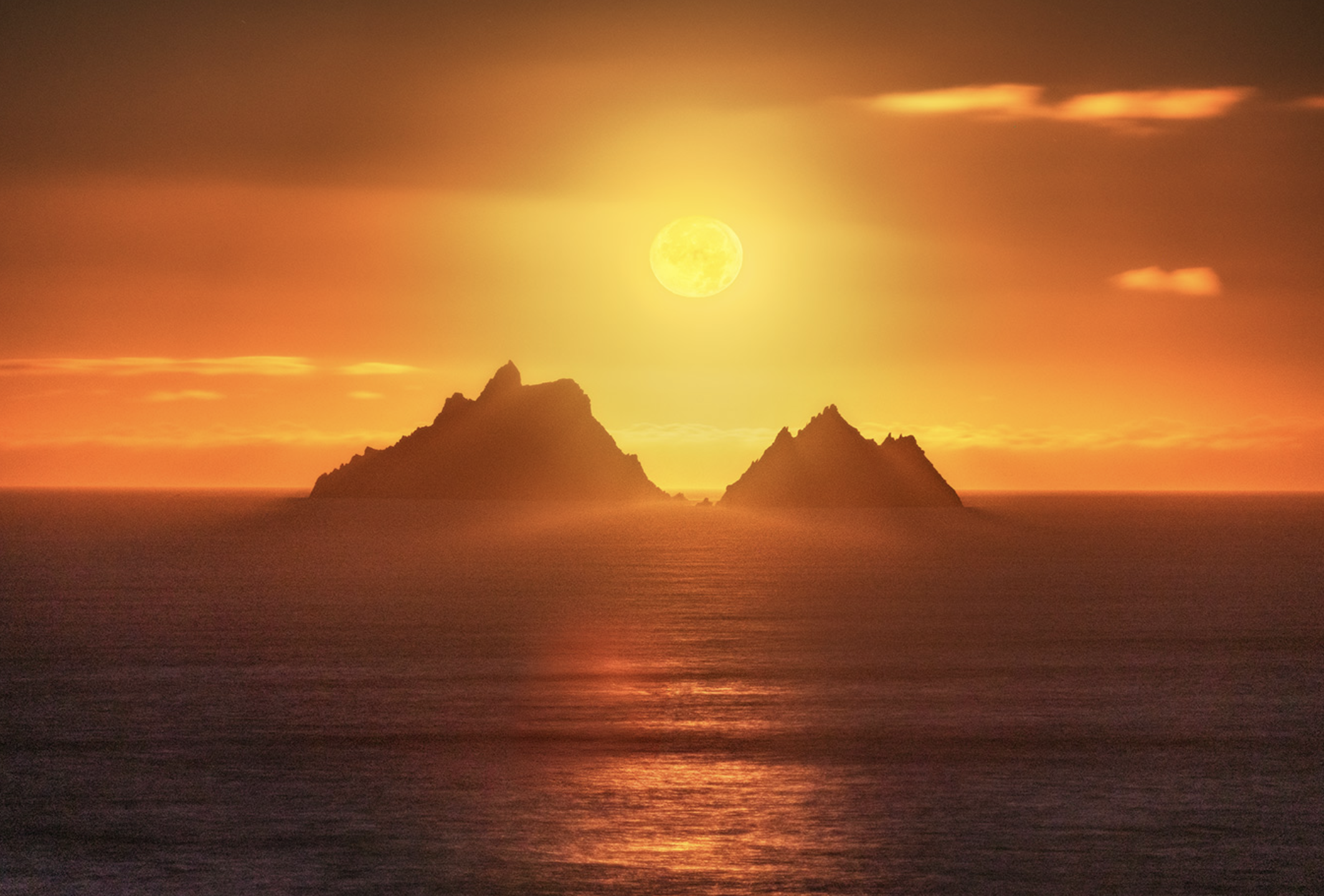 Golden hour on the Atlantic